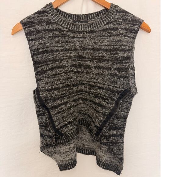 Cop.Copine Buenos Pull Gray Small Cozy Fall Winter Wool Blend - Picture 3 of 5